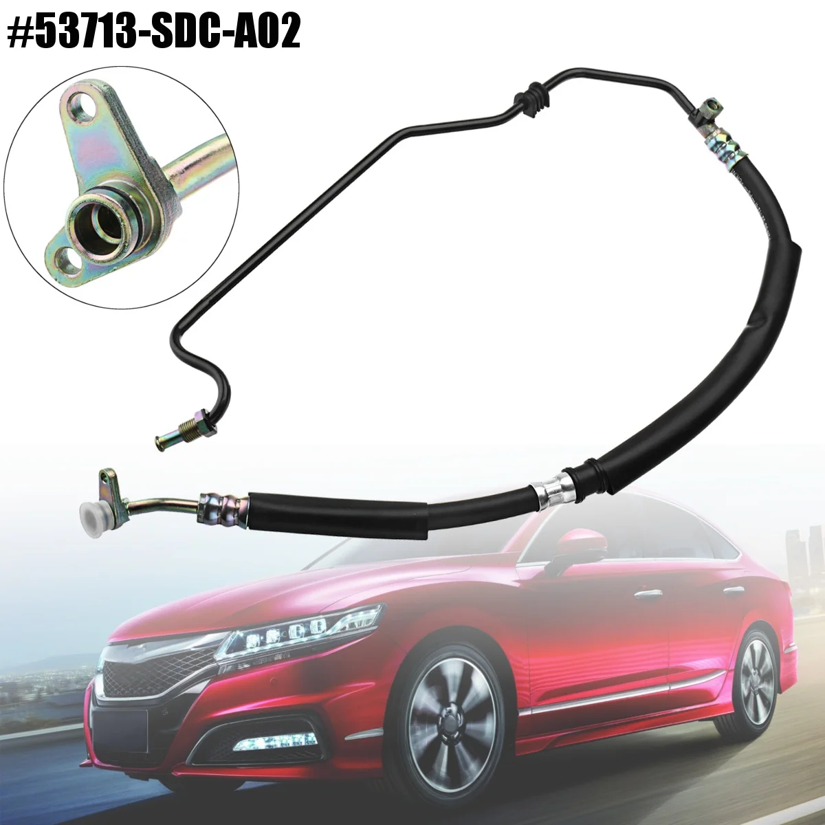 Power Steering Pressure Hose Line Assembly For Honda TSX /Accord 2.4L 2004-2008 53713-SDC-A02 53713-SDA-A52 цена Power Steering Pressure Hose Line Assembly For Honda TSX /Accord 2.4L 2004-2008 53713-SDC-A02 53713-SDA-A52 цены онлайн