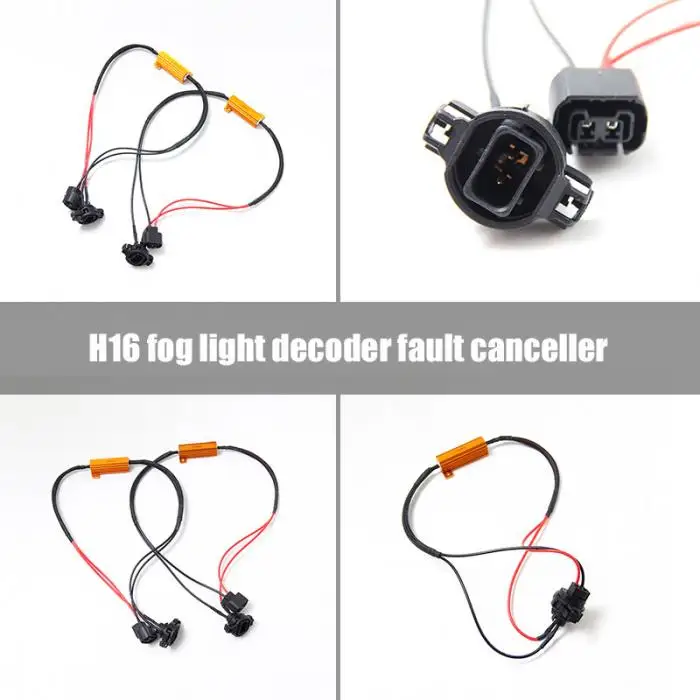 Горячий 2 шт декодер огней тумана соединитель 5202/H16 авто аксессуары JLD