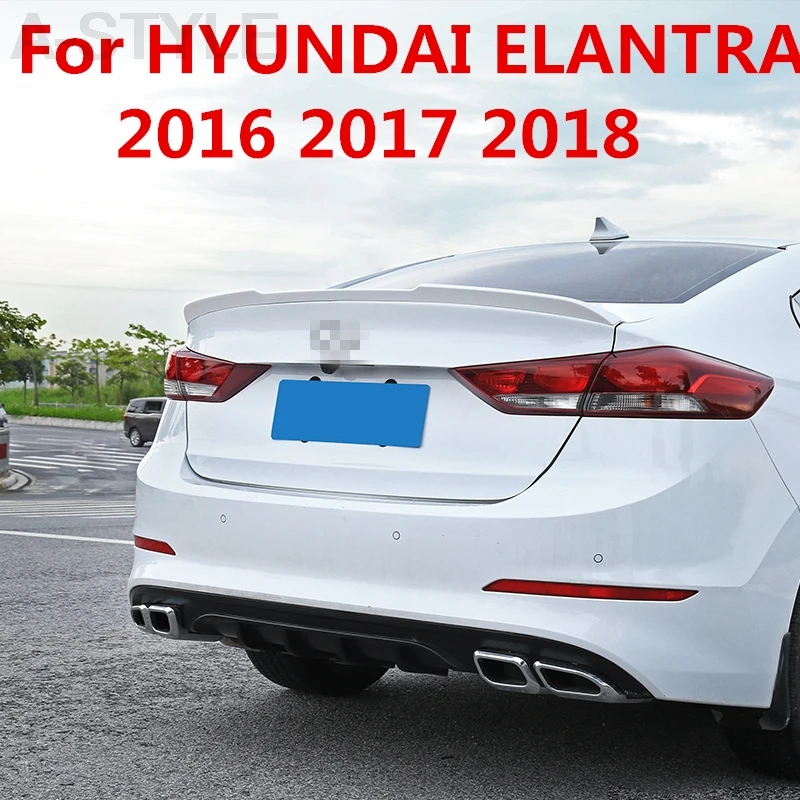 Защита для заднего бампера hyundai Elantra 2016 2017 2018 противоскользящая накладка крыло