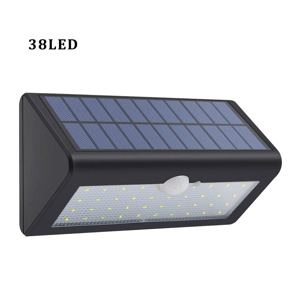 

Binval olar Lamp Garden Led 38 LEDs Lights Bright Motion Sensor Remote Control Gardern Decoration Outdoor Wall Waterproof