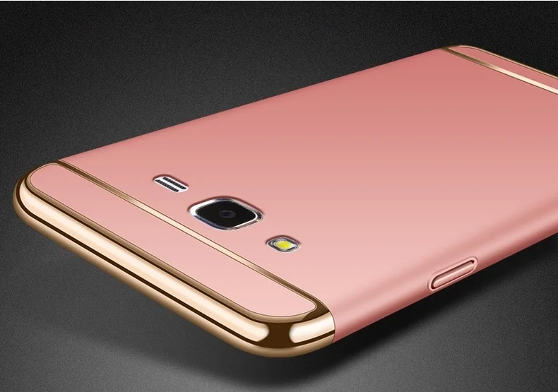 Чехол для samsung Galaxy Grand Prime G530 G530H G531 SM-G531F Роскошный Королевский Золотой металлический Жесткий Чехол Съемный чехол 3 в 1