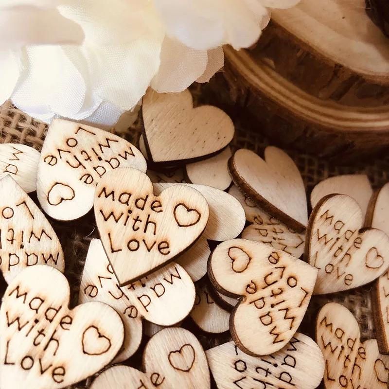small wood heart made with love 2cm (3)