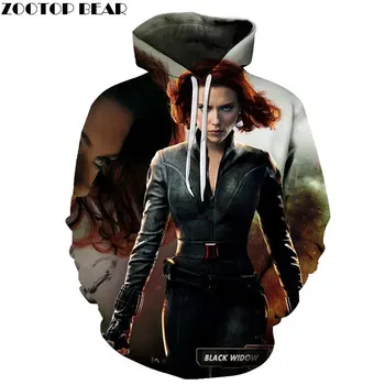 

Black Widow 3D Printed The 4 Men Hoody Marvel Pullover Tracksuits Spring Hoodies Streatwear Endgame Hot Drop Ship ZOOTOP BEAR
