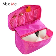 Necessaire Women Pochette Maquillage Portable Bra Underwear Cosmetic Makeup Toiletry Wash Case Girl’s Travel Organizer Bag