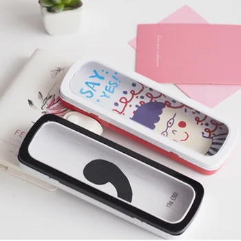 

4PCS 2017 school season new stationery opening window stationery box Korean stationery pencil case pencil case