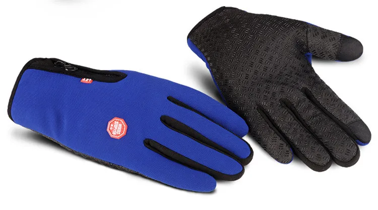Морозостойкие унисекс Зимние Перчатки велосипедные пушистые теплые перчатки для сенсорного экрана холодной погоды ветрозащитные противоскользящие лыжные перчатки