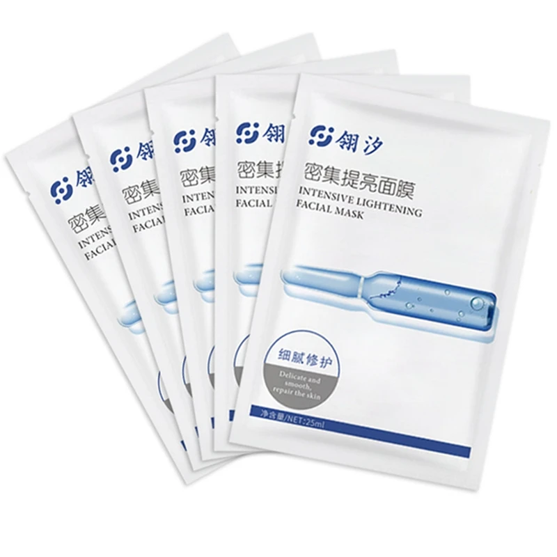 

LINGXI Face Mask Sheet Intensive Brightening Whitening Face Masks Oligopeptide Repair Cosmetics Moisturing Facial Masks - 1PC