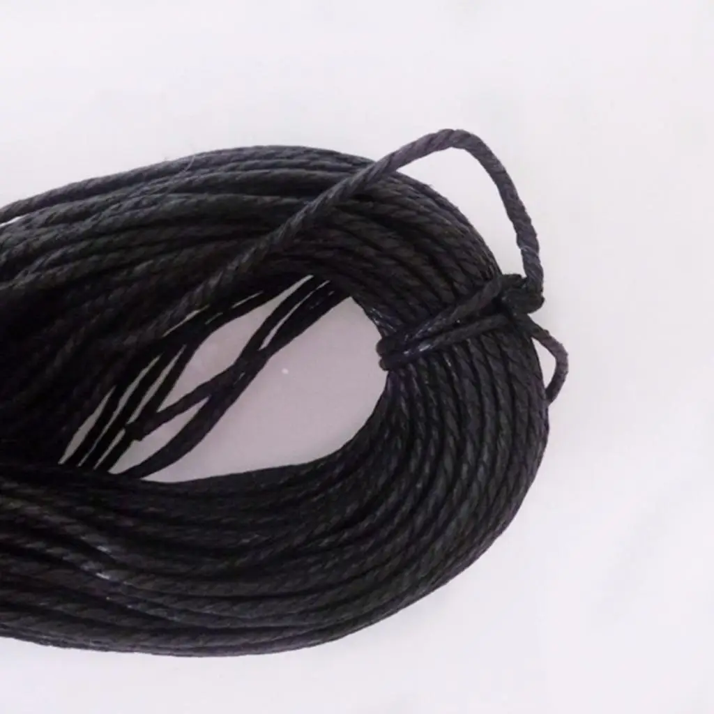 12pieces Mixed Color 2mm Round Wax Cotton Cord Thread DIY Bracelet Necklace Jewelry Beading Craft Supply