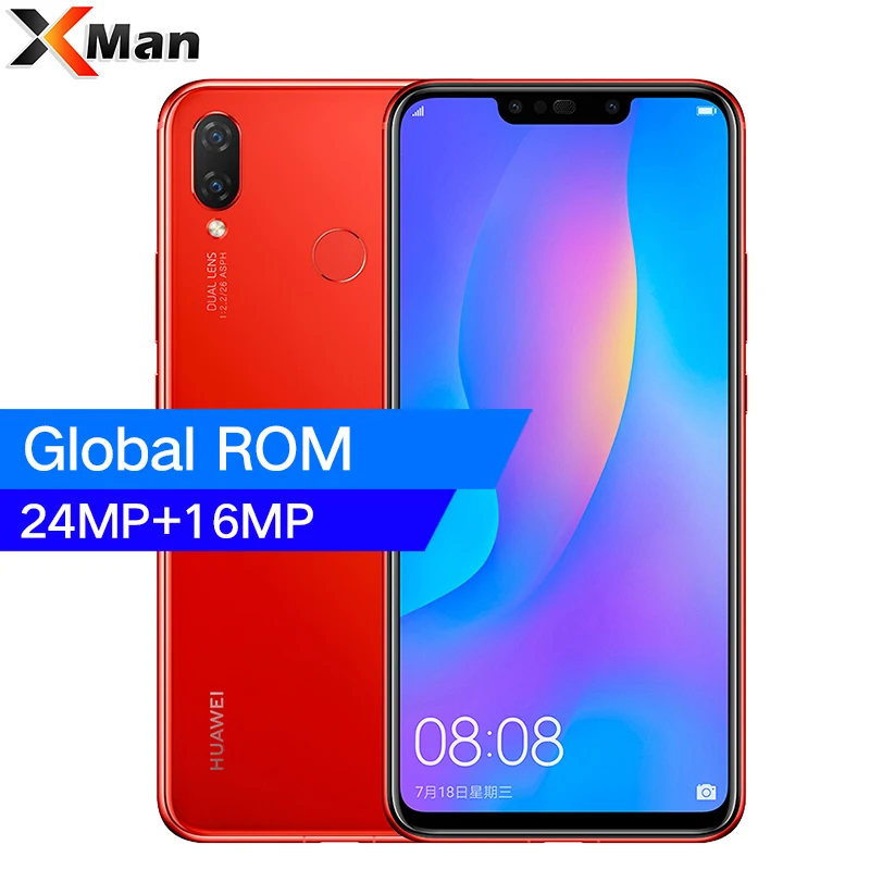 Глобальная прошивка huawei nova 3i 4 г LTE смартфон ГБ/6 ГБ оперативная память 128