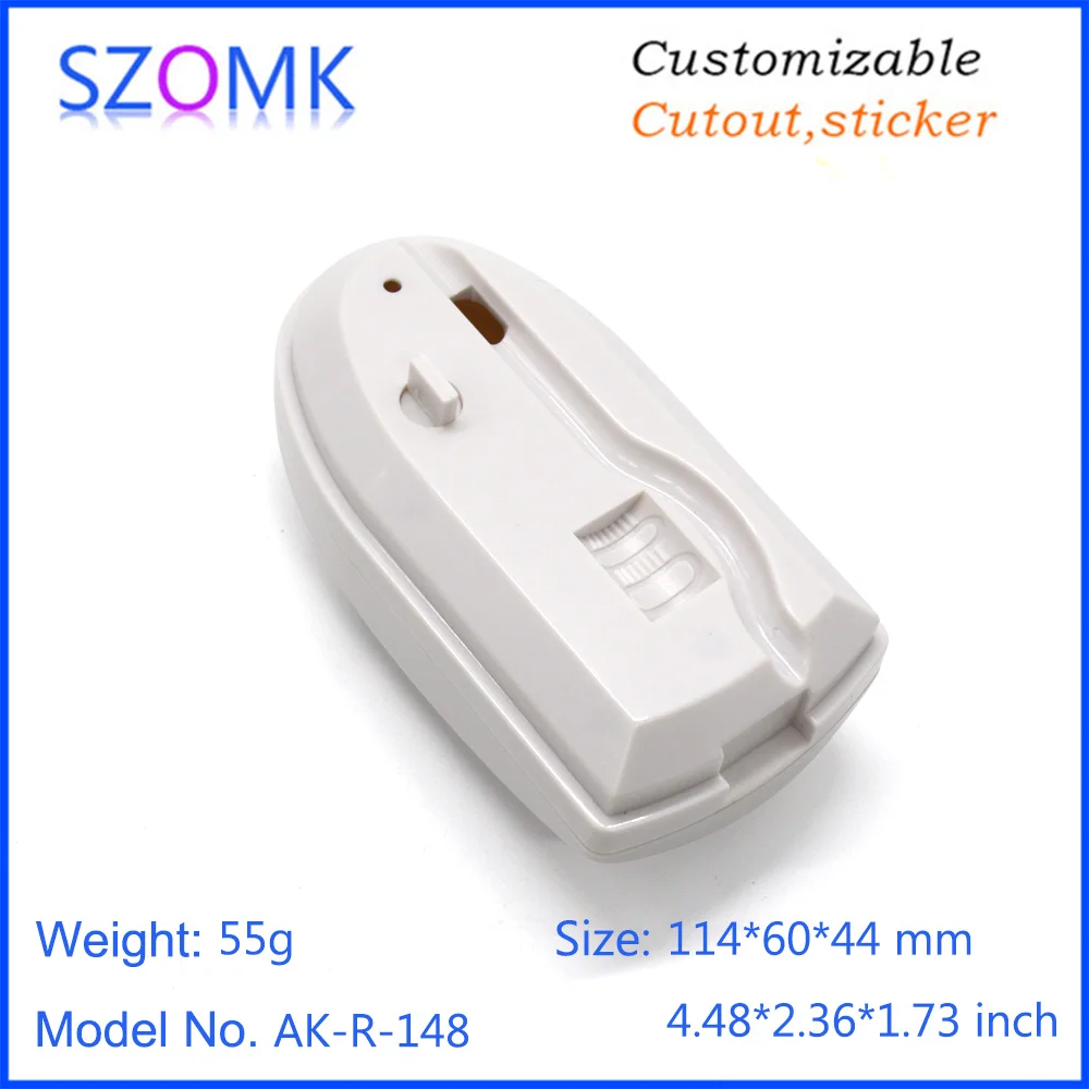 szomk new PIR motion plastic enclosure for electronics plastic junction housing with bracket plastic instrument housing PIR sensor casing (10)