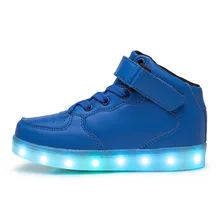 Светящаяся обувь с usb-зарядкой для мальчиков и девочек; модная обувь; светильник; повседневная детская обувь с регулируемой яркостью; детские кроссовки