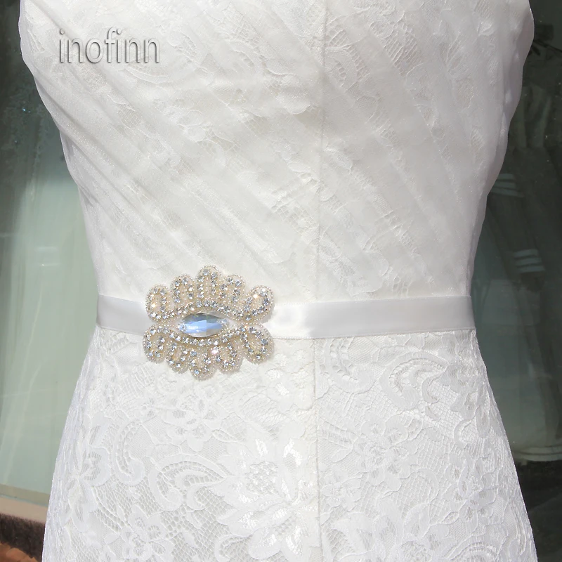 Inofinn WHM6 Кристалл Стразы вечернее платье Аксессуары свадебные пояса, пояс невесты свадебные ленты Пояски