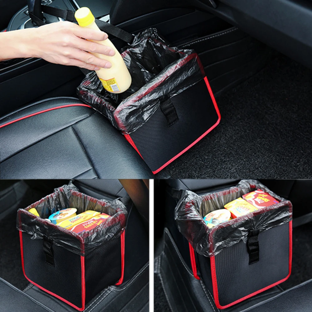 Практичная Складная оксфордская автомобильная сумка для хранения игрушек, одежды, пряжки для сидений, мусорная корзина для внедорожников, органайзер для багажника автомобиля, сумка для мусора