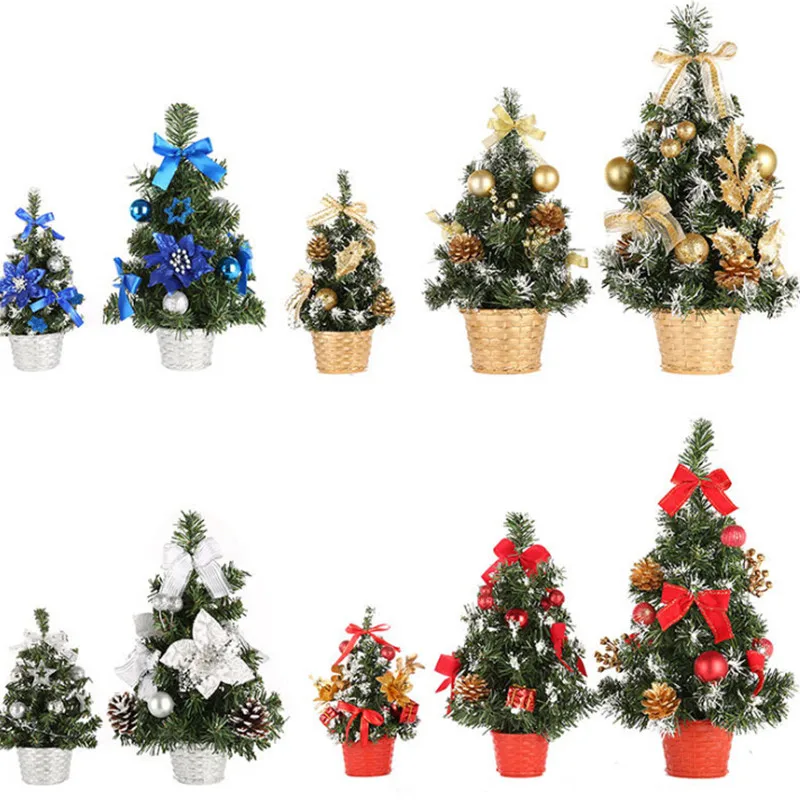 

Small Christmas Tree Ornament Mini Painted Wooden Card New Year Gifts For 2018 New Year Door Wall Hanging Xmas Decoration