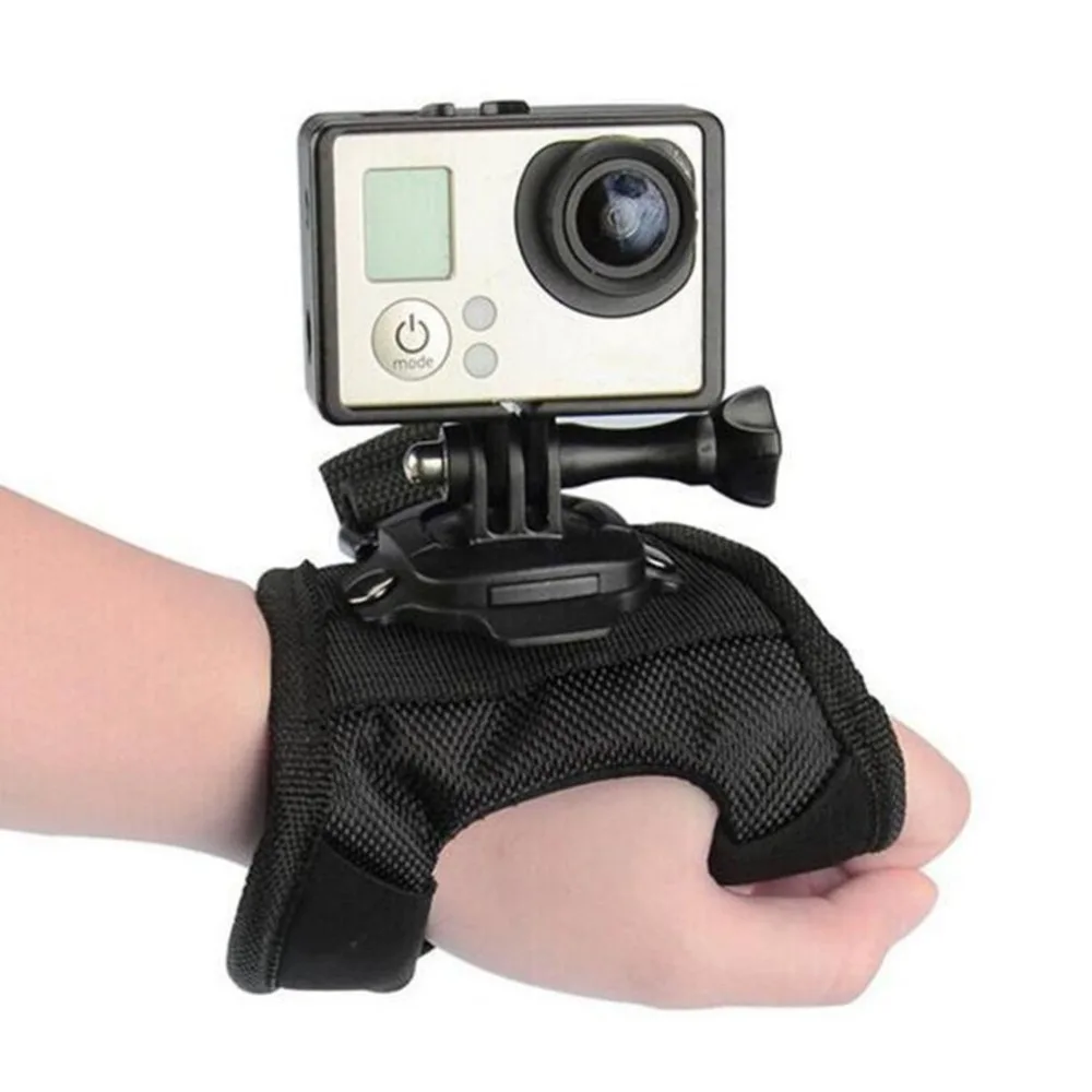 Hand Glove Style Band Wrist Strap For Gopro Camera 360 Degree Rotation