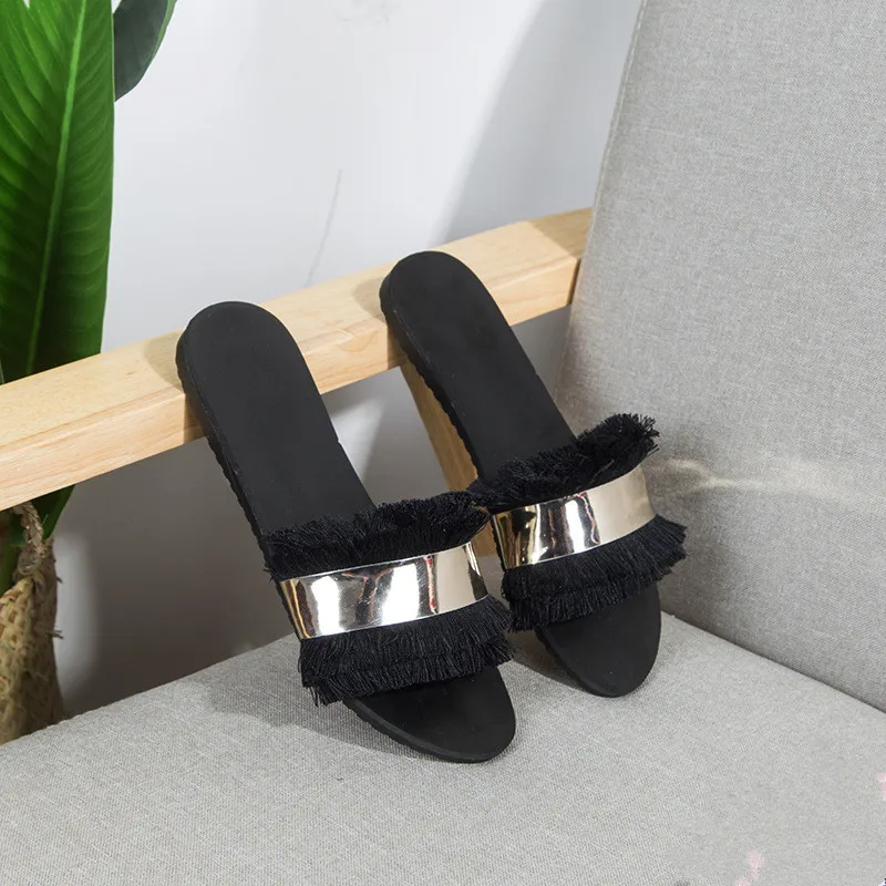 المرأة الصنادل النعال تقلب يتخبط 2018 الصيف نمط أحذية امرأة أسافين الصنادل أزياء منصة الإناث الشرائح السيدات أحذية