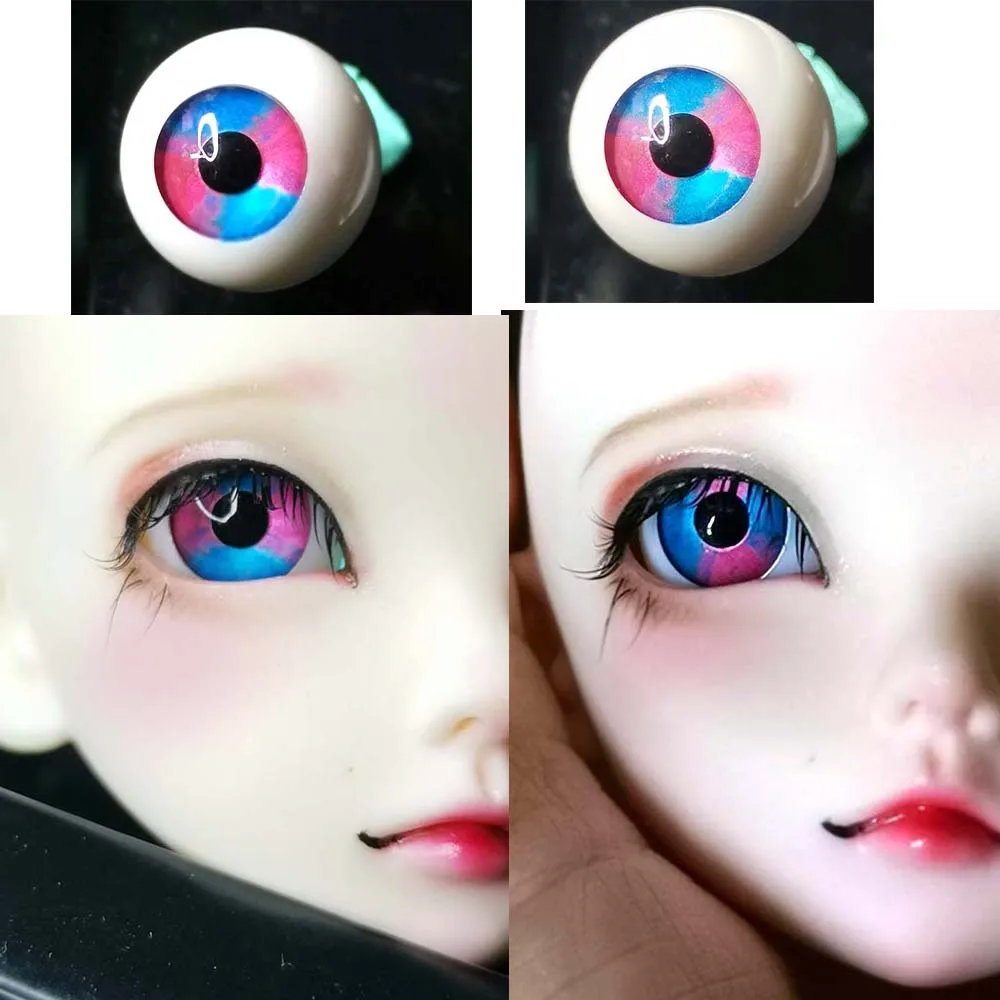 Bjd глаза розовые голубые металлические 1/4 1/3/6 1/8 BJd Кукла SD MSD Игрушка аксессуары 8