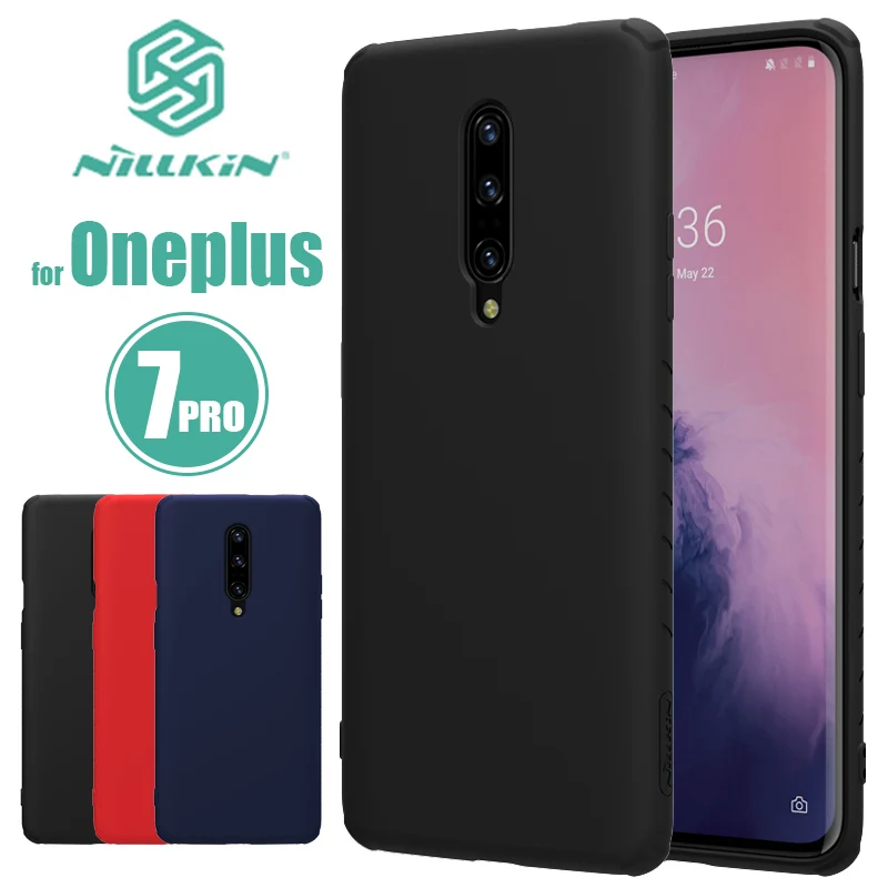 

Oneplus 7 Pro Case Nillkin Rubberized TPU Case One Plus 7 Pro Silicone Back Cover Soft Phone Case for Oneplus 7 Pro Nilkin Case