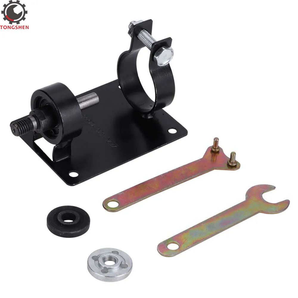 Electric Drill Cutting Seat Stand Holder Set Polishing Grinding Machine Bracket with 2 Wrenchs 2 Gaskets for Polishing Grinding