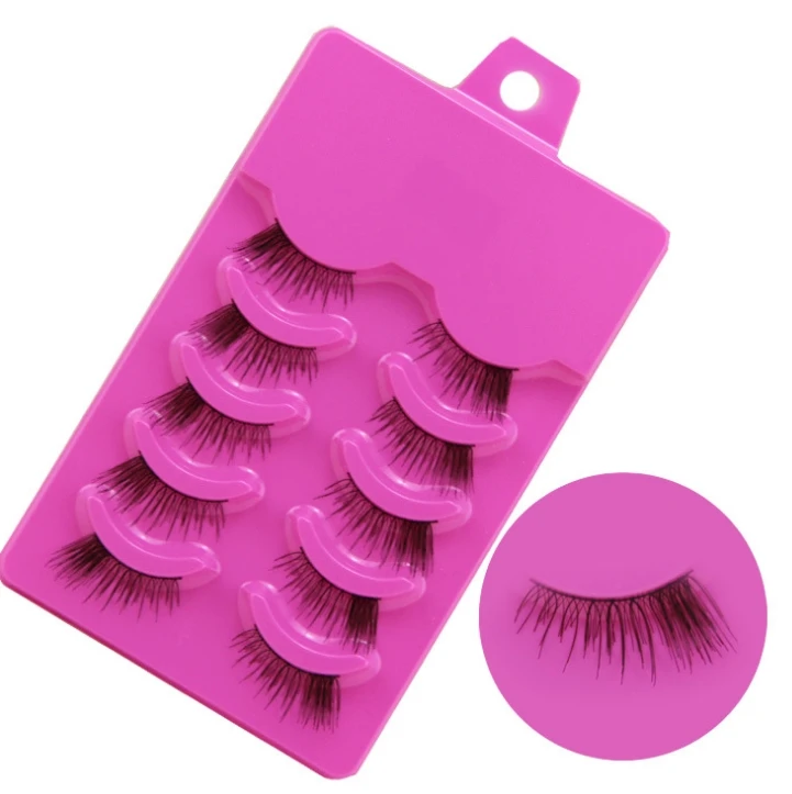 5 pairs Natural Half False Eyelashes End of eye extended Fake Eye