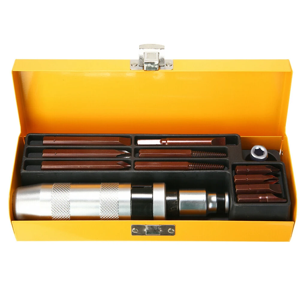 

12pcs Screw Practical Drill Kit With Case Socket Hand Tool Impact Driver Bits Extractor Screwdriver Set Flat Electric Non Slip