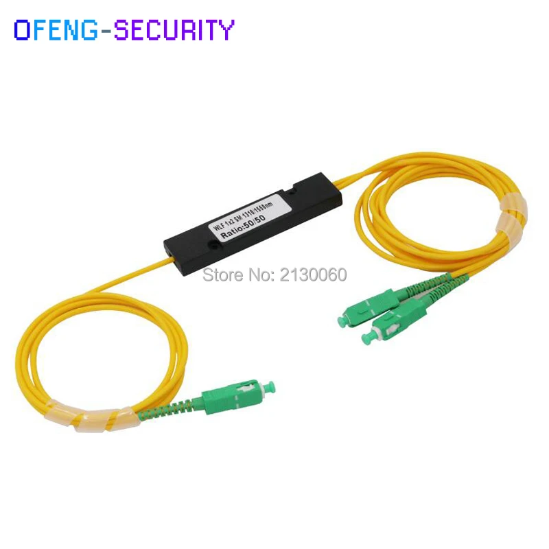 

TOP quality ABS SC-APC 1X2 PLC Fiber optical splitter box single mode with FTTH Planar waveguide Optical Couple