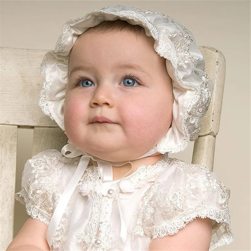 Hot Sale Ivory color and To the Length of the New Birthday Baby Dress Baby Girl Christening Gowns Baby Girl Baptism Dress
