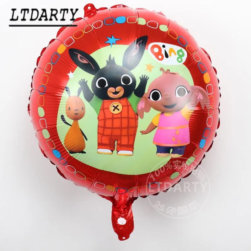 

10pcs 18inch new Bing Bunny Foil Balloon Cartoon Rabbit Animal Balloons Toys For Kids Children Birthday Party Decorations