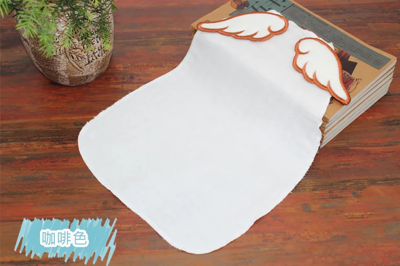 4 слоя детское полотенце для новорожденных 100% хлопчатобумажные полотенца для лица мягкие крылья Ангела формирует заднюю сухая салфетка