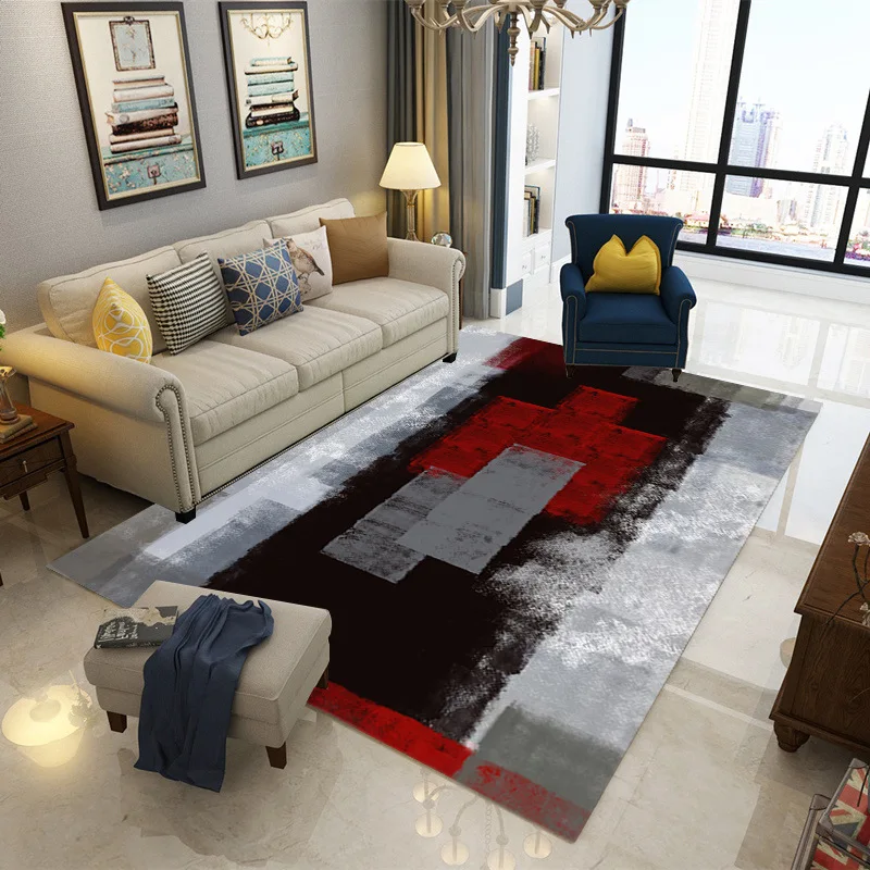 Zeegle чернильная живопись, скандинавские ковры для гостиной, прямоугольные Коврики для спальни, Противоскользящие коврики для журнального столика, прикроватные коврики - Цвет: Figure 9