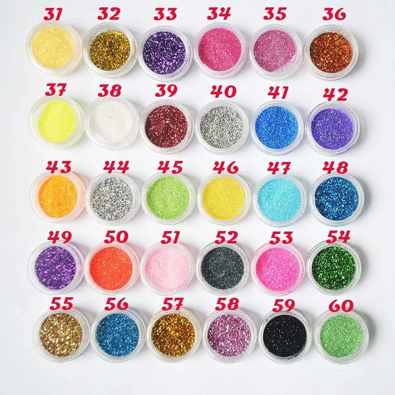 

Hot Maquiagem 30 Mixed Colors Powder Pigment Glitter Mineral Spangle Eyeshadow Makeup 30pcs One Set Professional Makeup JM04