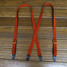 Специальная конструкция 4 зажимы Подвески uncrossed подтяжки с бесплатной доставкой