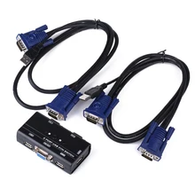 2016 new KVM switcher 2 dimensional moment USB computer keyboard and mouse VGA switch with original line