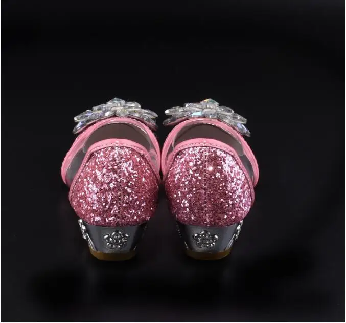 Обувь для девочек, детская вечерние весенняя обувь принцессы розового цвета, вечерняя кожаная обувь для девочек, модная обувь для девочек 10