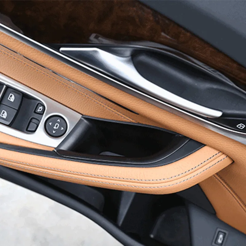 Черный Автомобильный подлокотник ящик для хранения украшение BMW 5 серии G30 G38 2018 ABS
