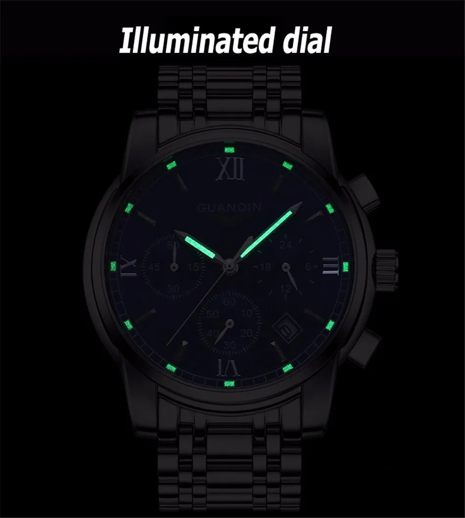  2017 GUANQIN Watch Men Big Dail Sapphire Anti-Scratch Quartz Watch Luminous Date Men Watches Fashion Wristwatch Mens (19)