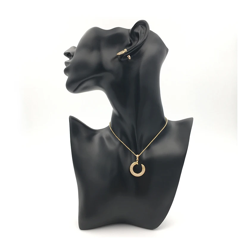 Фирменное Трендовое простое ожерелье золотого цвета с микро кубическим цирконием, современные ПАНК Ожерелья, Ювелирные изделия для женщин ZK30