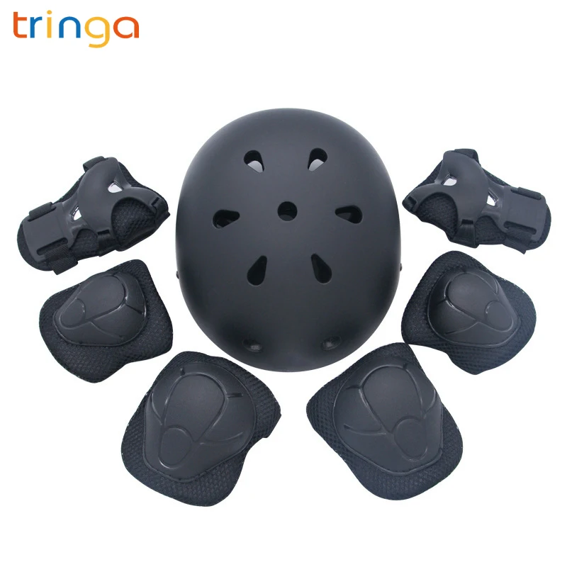

Children's sports protective gear set children's outdoor skateboard skating helmet riding skateboard knee pads sports suit