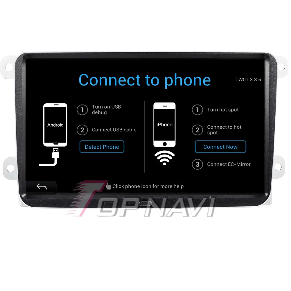 Sale Topnavi 9" Quad Core Android 6.0 Car GPS Navigation for VW Magotan Autoradio Multimedia Audio Stereo,NO DVD 15