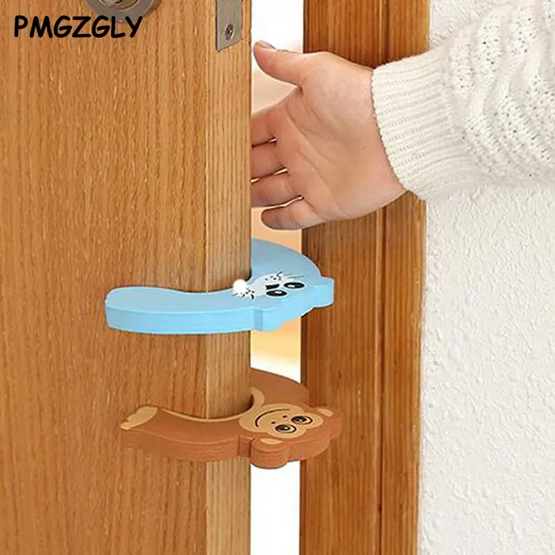 

5pcs/lot Silicone Doorways Gates Decorative Door Stopper Baby Safety Care Cartoon Animal Jammer Kid Children Protection