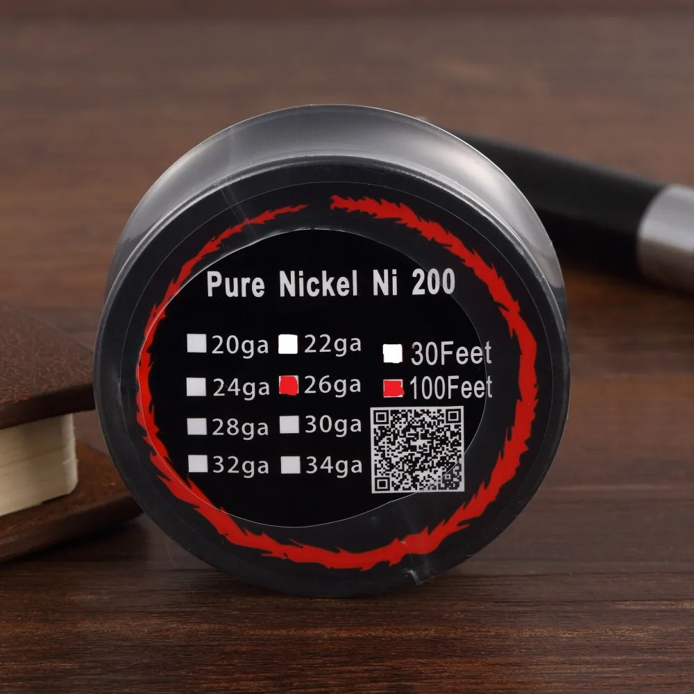 PURE NICKEL Ni200 Pure Nickel Wire 100 Feets with 26 Gauges E Cigarette
