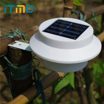 

iTimo Garden Fence Light Solar Wall Lamp Waterproof Outdoor Lighting Wireless Patio Pathway Decor Lamp Energy Saving