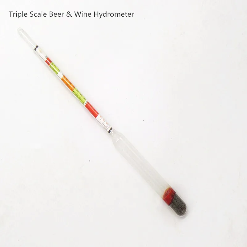 Тройная шкала пива и винный Ареометр 0,990-1,160 пивной Ареометр американская точность Brix SG метр сахар измерение 5 шт