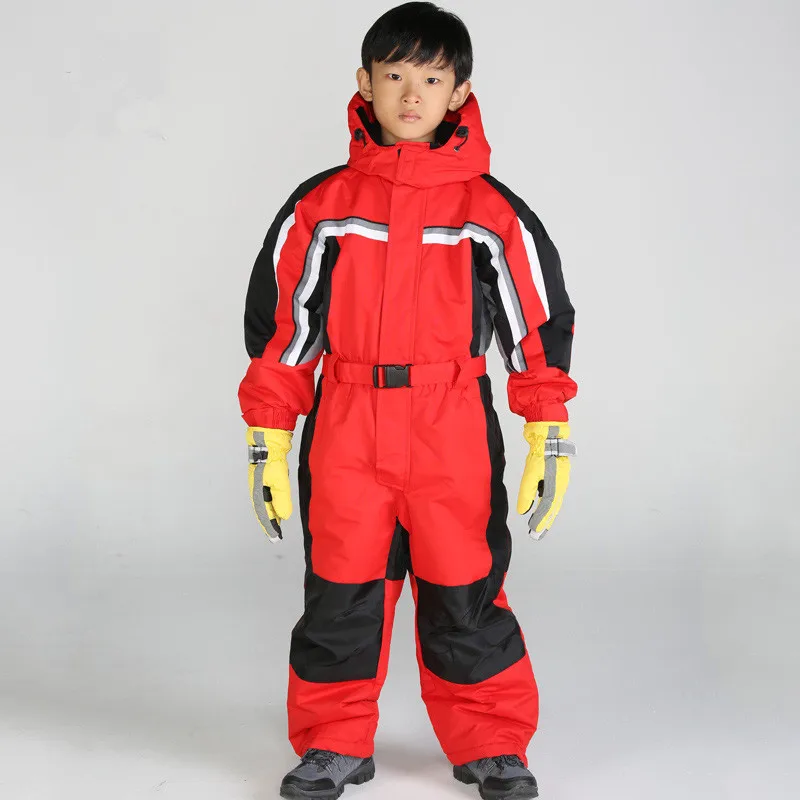 Aliexpress.com : Buy Boys one piece ski suits boy snowboard jacket snow ...