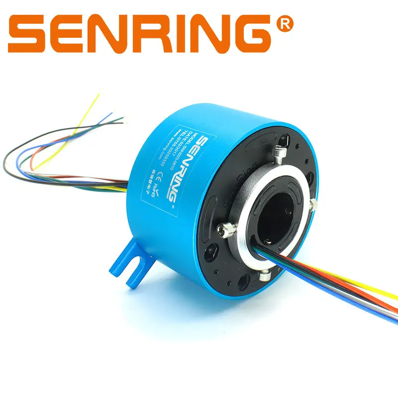 

Through hole slip ring 2 wires/circuits signal 2A contact with bore size 25.4mm