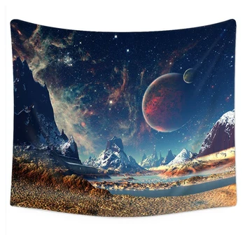 

Universe Space Galaxy Tapestry Milky Way Wall Hanging Decorative Tapestries Horizon Landscape Dream Cloth Quality Fabric Hotsale