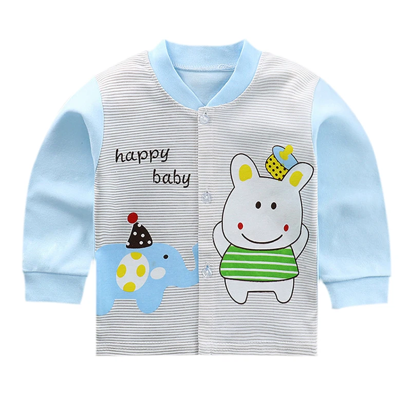 

Luna Blanco Cotton Infant Boy jacket Autumn Baby Boy newborn jacket coats O-neck Fall girls outerwear Unisex Baby Clothing