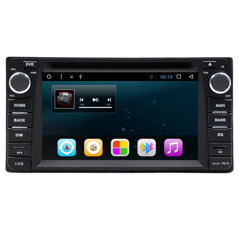 Sale Android 7.1 car dvd player for Toyota Corolla Hilux VIOS Old 4 Runner Camry Prado RAV4 Prado 2003-2008 Car Radio GPS Navigation 4