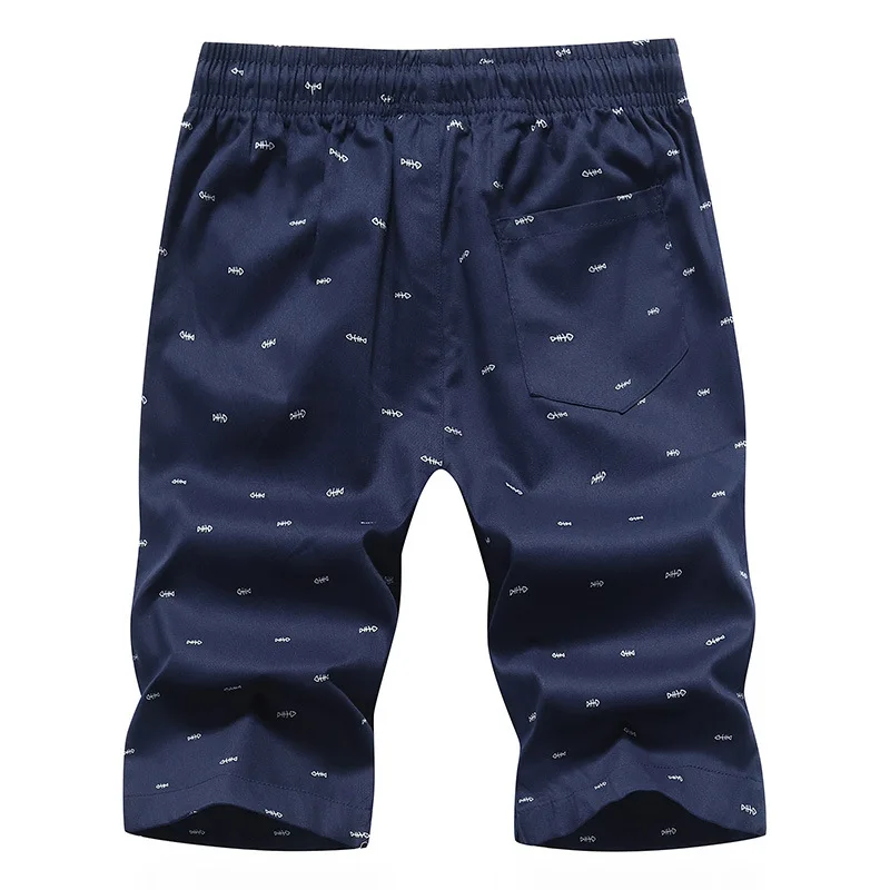 2018 Summer New Solid Shorts Men Cotton Slim Fit Knee Length Casual men clothes High Quality Plus Size 5 Color available