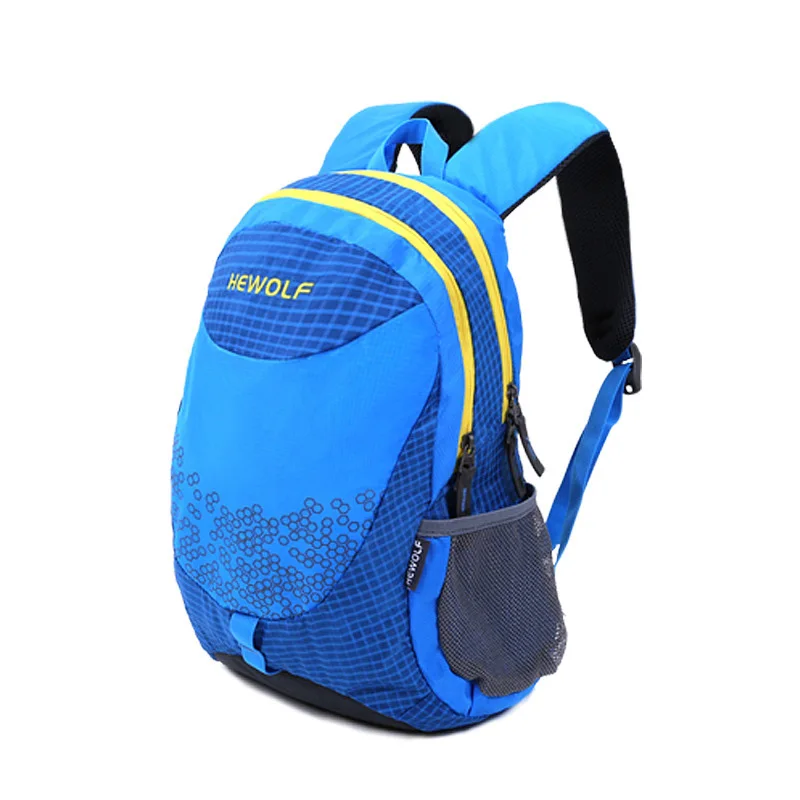 Спортивная детская сумка через плечо водонепроницаемый рюкзак для путешествий походная сумка рюкзак школьные ранцы для мальчиков и девочек - Цвет: Синий цвет